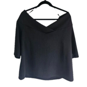 NWT Love and Legends Black Minimalist Classy Pullover Blouse Size 3X